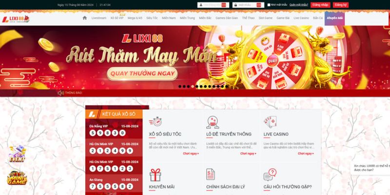 Giao diện Haywin, trang web game trực tuyến hàng đầu Việt Nam - Haywin