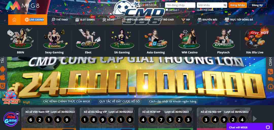 Thông tin về trang web cổng game M8win - M8win